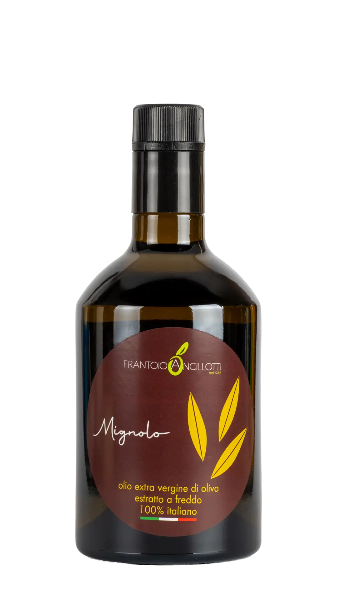 Olio Extravergine di oliva monocultivar Mignola italiano 2025/26 - Bottiglia 0,50L - Frantoio Ancillotti