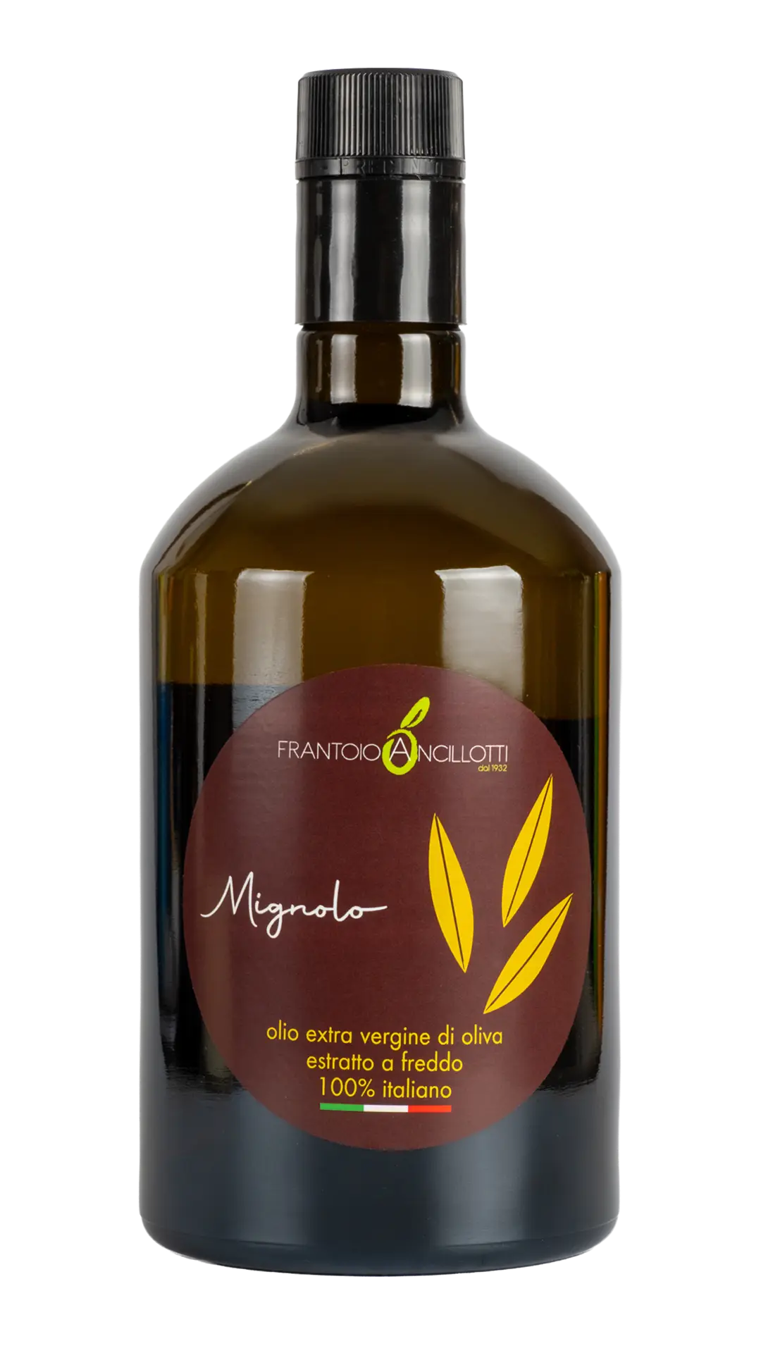Olio Extravergine di oliva monocultivar Mignola italiano 2025/26 - Bottiglia 0,75L - Frantoio Ancillotti